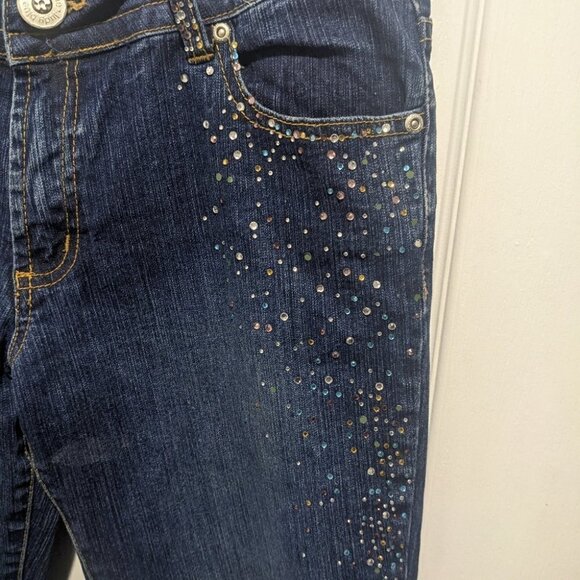 JUDY Blue | Bejeweled Bootcut Jeans - Picture 5 of 10